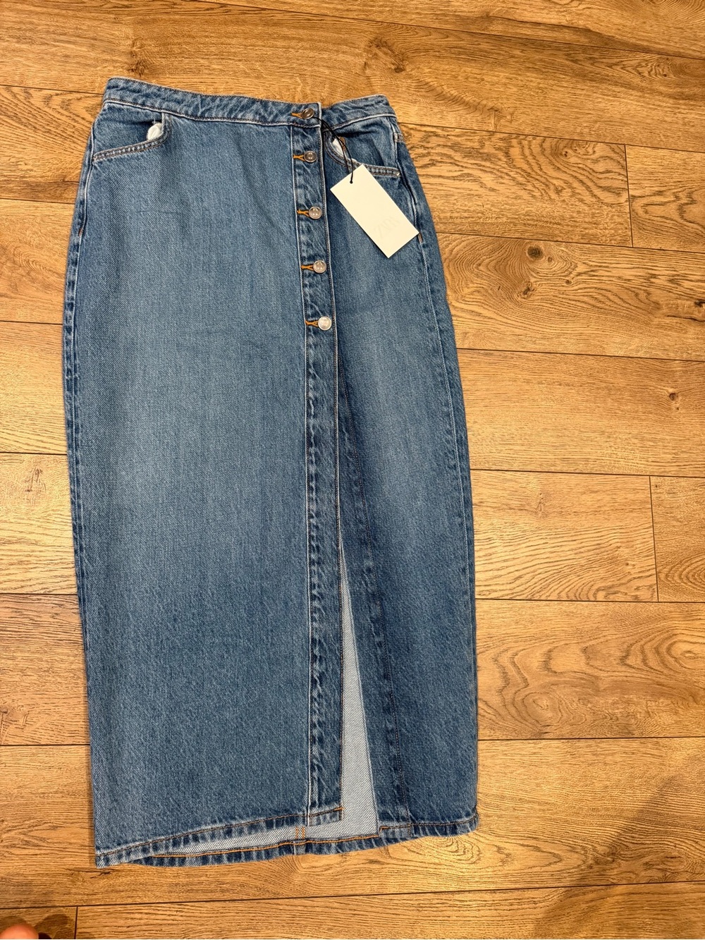 Zara  woman Denim  wrap skirt